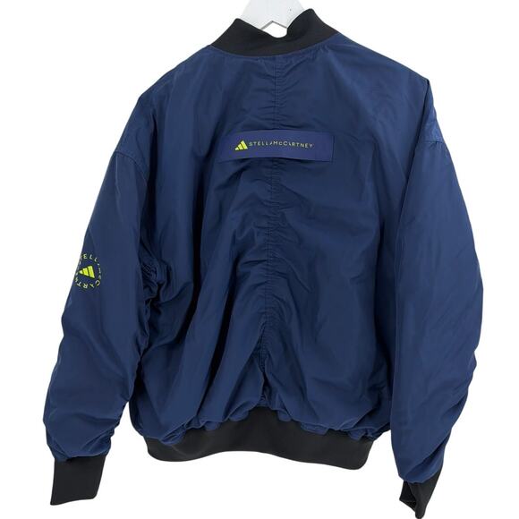 Adidas by Stella McCartney Navy Blue True Nature Woven Bomber Jacket Size M - Picture 8 of 10